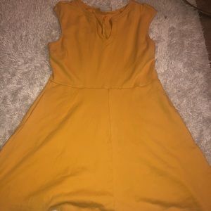 New York and Company Yellow Dress